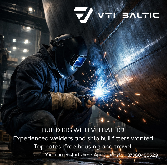 VTI Baltic – сварщик/сборщик корпусник