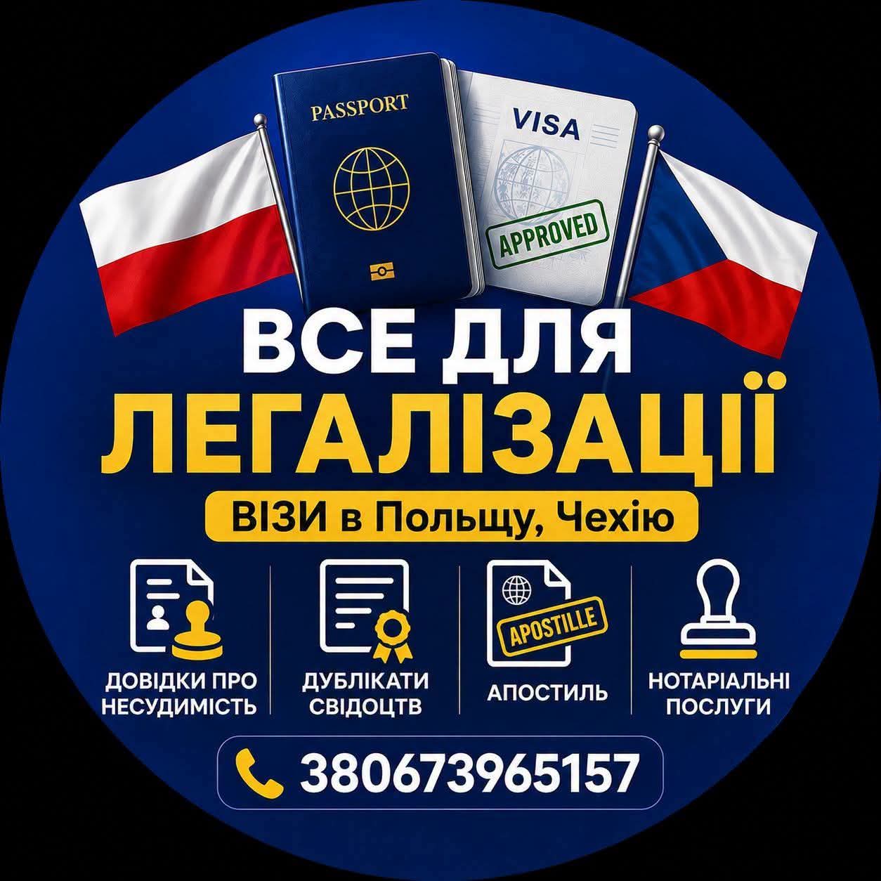 Візи.Легалізація Польща
