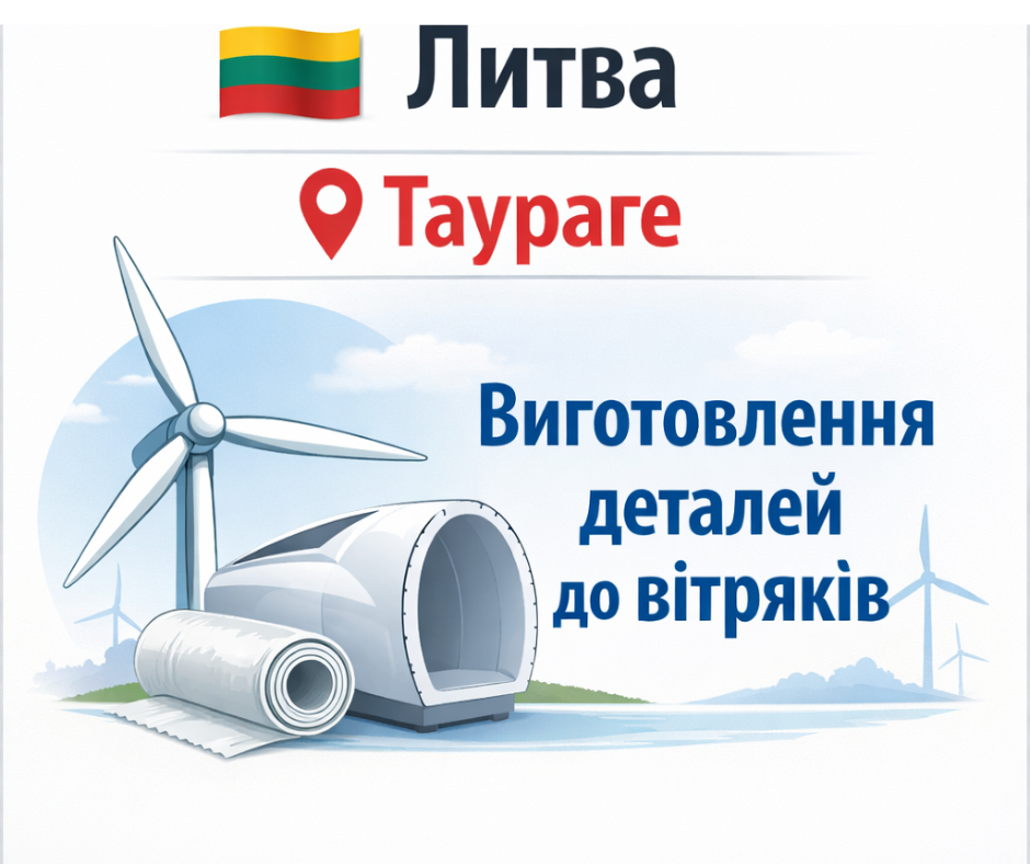 Різноробочий на виробництво. Литва, Таураге