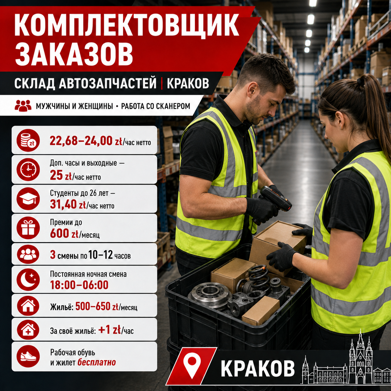Комплектувальник замовлень на складі автозапчастин