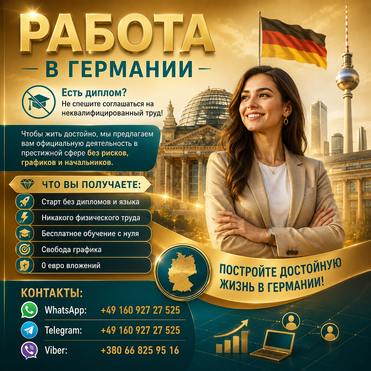 РАБОТА в ГЕРМАНИИ в социальной сфере