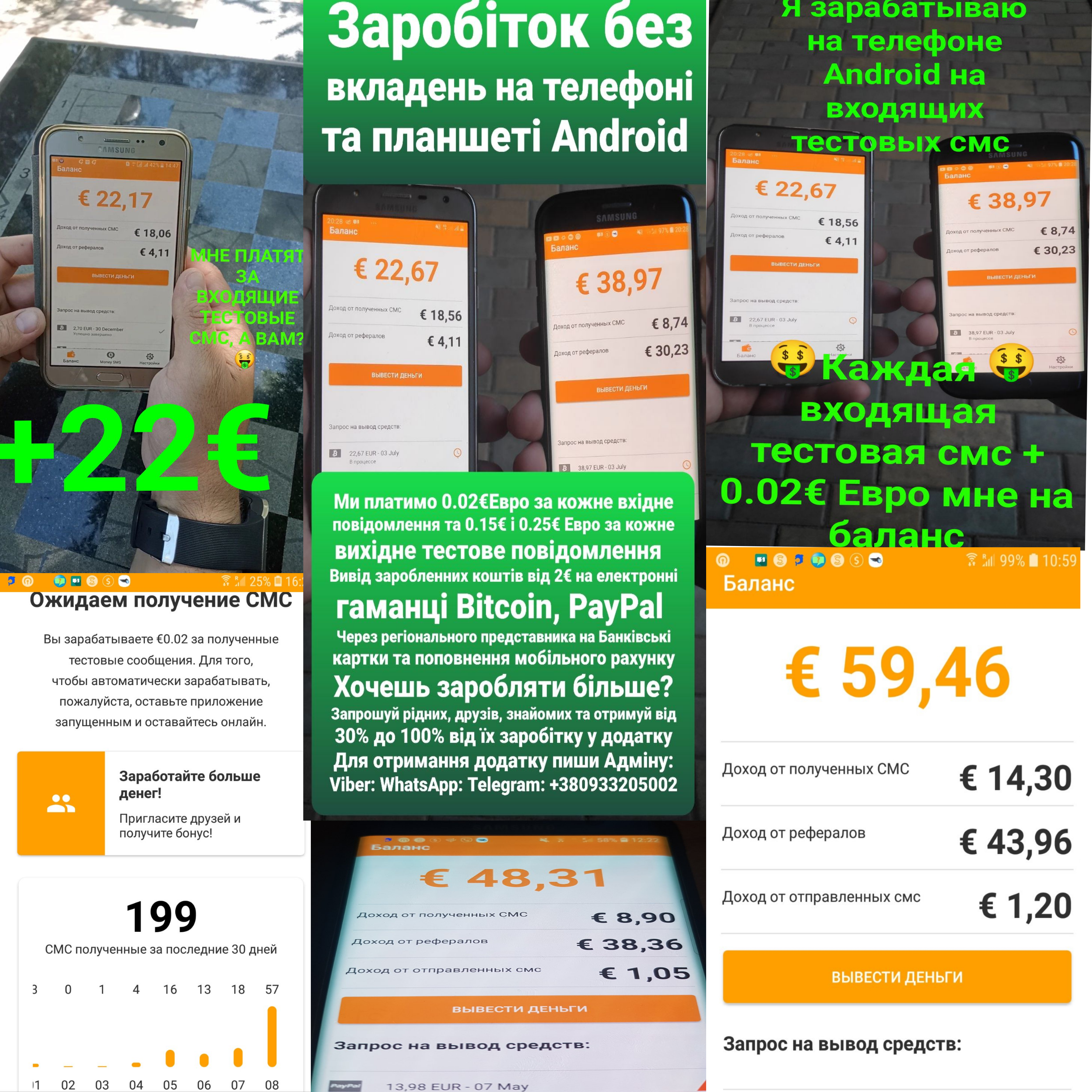 Заробіток на телефоні Android